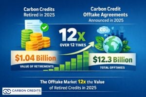 Carbon credit offtake infographic